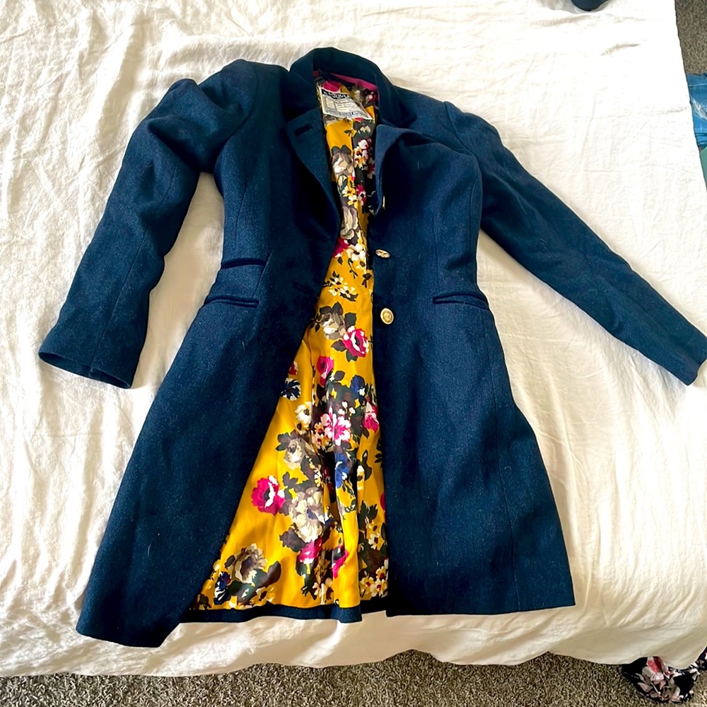 Joules coat navy size US 4 UK 8